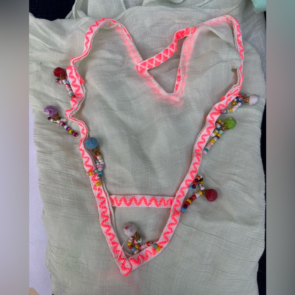 Colorful Embellished Cover Up